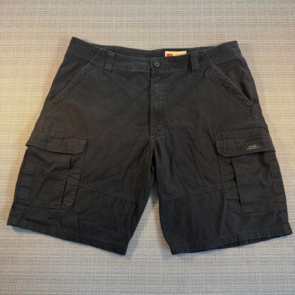Wrangler black cargo shorts men's size 38